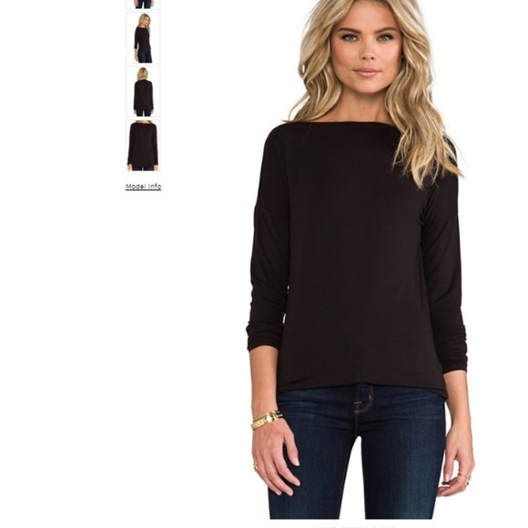 Vince Tops - 🎉HP🎉 Vince Boatneck Top in Black 🖤